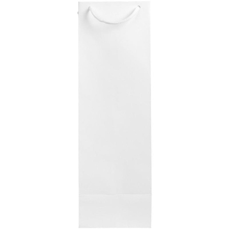 Пакет подарочный под бутылку Vindemia (38x12x11.2 см, белый)