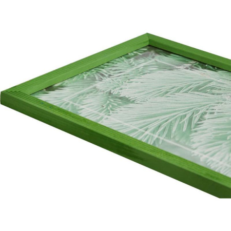 Рамка А4 21х30 см деревянный багет 16 мм салатовая