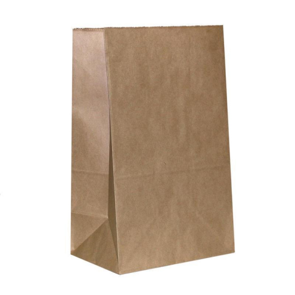 Крафт пакет бумажный коричневый 18х29x12 см (1000 штук в упаковке)