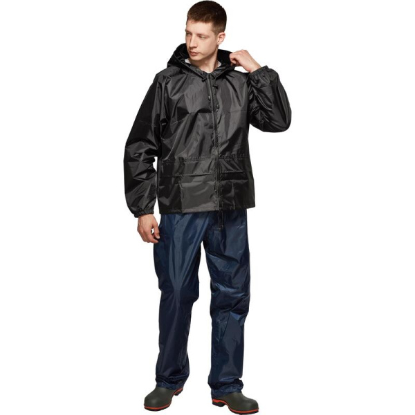 Куртка-ветровка Лидер черная (размер 52-54, рост 182-188)