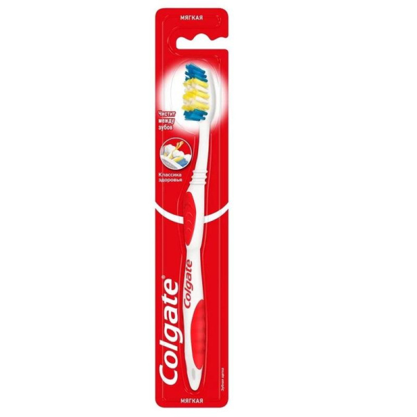 Зубная щетка Colgate Классика Здоровья мягкая (цвет в ассортименте)