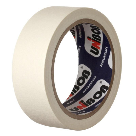 Клейкая лента малярная Unibob легкоудаляемая 48 ммх25 м Клейкая лента малярная Unibob легкоудаляемая 48 ммх25 м