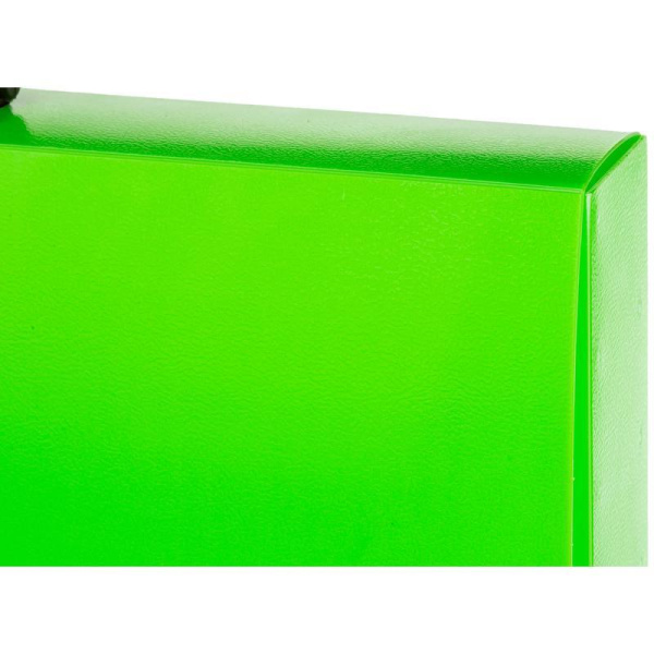 Папка-портфель пластиковая Attache Neon А4 зеленая (335x230 мм, 1  отделение)