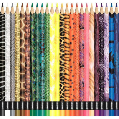 Карандаши цветные Maped Color'peps Animals 24 цвета трехгранные