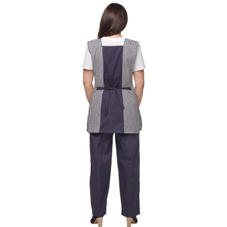 Костюм для горничных и уборщиц у08-СБР синий (размер 44-46, рост 158-164)