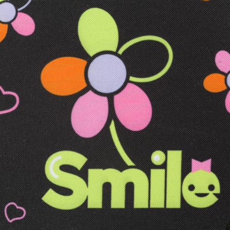 Ранец №1 School Light Smile черный с двумя отделениями