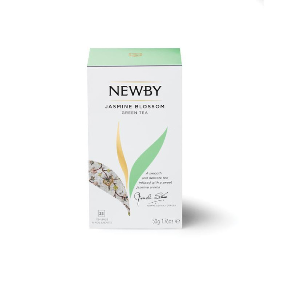 Чай Newby Jasmine Blossom зеленый с жасмином 25 пакетиков