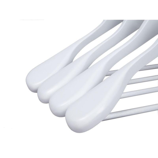 Вешалка-плечики анатомическая Attache деревянная белая (размер 48-50)