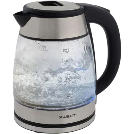 Чайник электрический Scarlett SC-EK27G40 серебристый