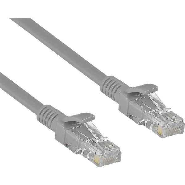 Патч-корд витая пара ExeGate UTP-RJ45-RJ45-5e-0,3M-GY 5e 0,3 м