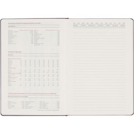 Ежедневник недатированный Bruno Visconti Marseille искусственная кожа А5 136 листов серый (147x212 мм) (артикул производителя 3-215/06)