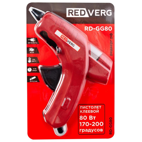 Клеевой пистолет сетевой Redverg (RD-GG80)