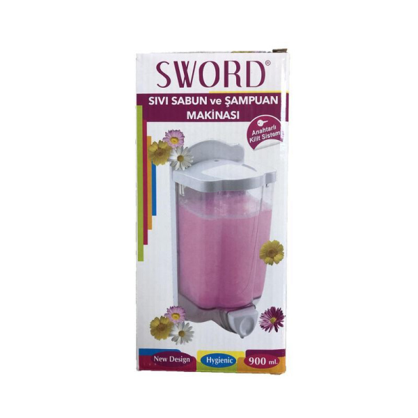Дозатор для жидкого мыла Sword SS111 пластиковый 900 мл