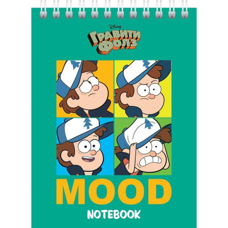Блокнот Hatber Гравити Фолз А7 48 листов в клетку на склейке (обложка в  ассортименте)