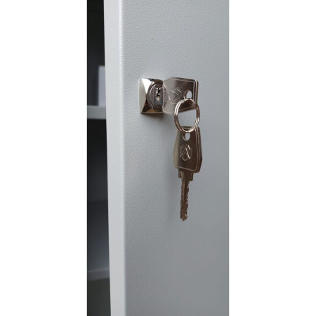 Шкаф хозяйственный МПИ-618 (светло-серый, 800х450х1850 мм)