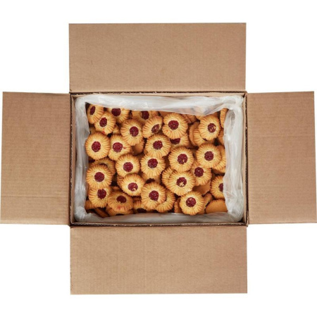 Печенье сдобное Курабье с вишневым джемом 4кг Печенье сдобное Курабье с вишневым джемом 4кг