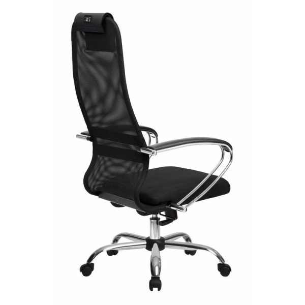 Кресло для руководителя Metta B-8 черное (сетка/ткань, металл)
