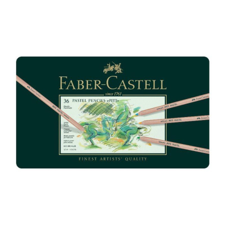 Карандаши цветные пастельные Faber-Castell Pitt Pastel 36 цветов (металлическая коробка)
