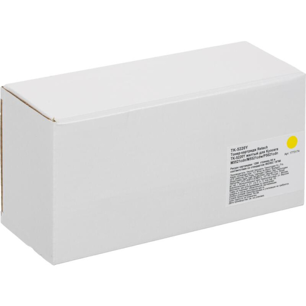 Картридж лазерный Retech TK-5220Y 1T02R9ANL1 для Kyocera желтый  совместимый