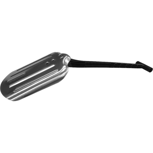 Лопата для уборки снега автомобильная ковш алюминиевый (20.5х28 см) с  черенком