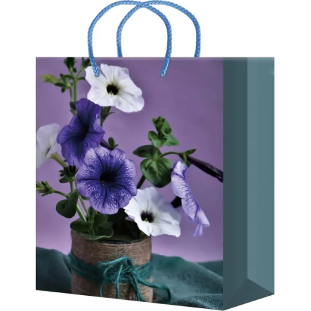 Пакет подарочный ламинированный Miland Петуния (32.7х26.4х8 см)