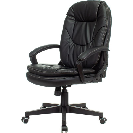 Кресло для руководителя Бюрократ CH868N черное (экокожа, пластик)