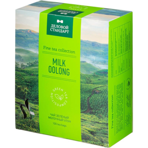 Чай Деловой Стандарт Milk oolong зеленый 100 пакетиков