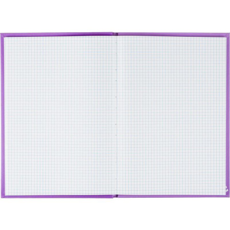 Книга учета 96 листов А4 в клетку на сшивке блок офсет Attache Bright  Сolours (обложка - картон, цвет сиреневый)