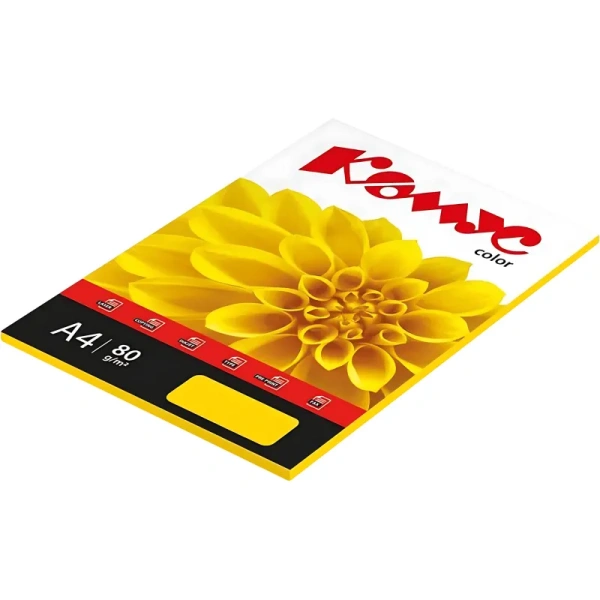 Бумага цветная для печати Комус Color мандарин интенсив (А4, 80 г/кв.м,  50 листов) Бумага цветная для печати Комус Color мандарин интенсив (А4, 80 г/кв.м,  50 листов)