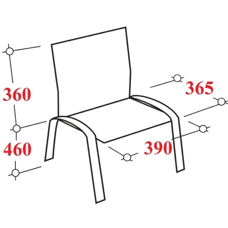 Стул офисный Easy Chair РС42 чёрный (экокожа, металл)