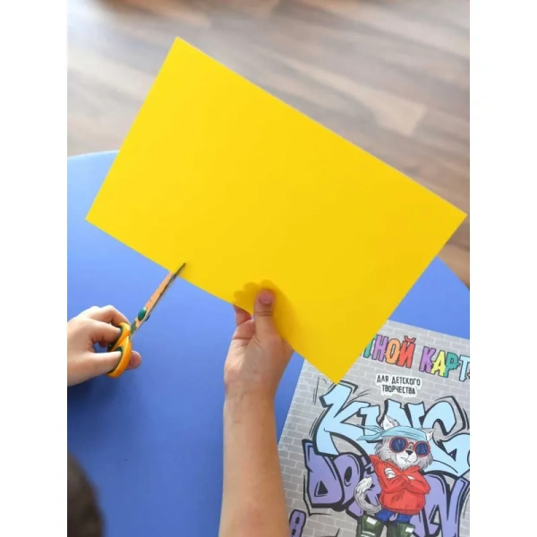 Картон цветной Художник (А4, 8 листов, 8 цветов, мелованный,  разноцветный)