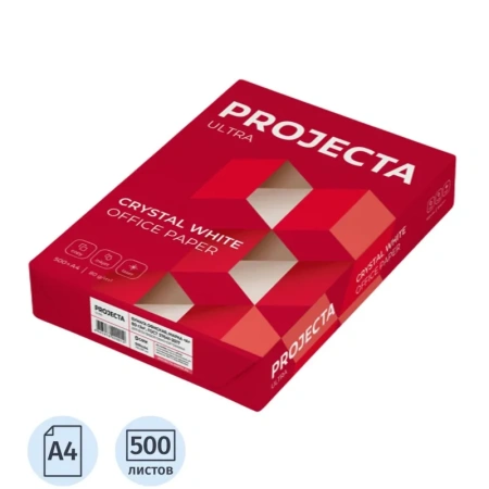 Бумага офисная Projecta Ultra А4 81 г/кв.м марка A 162 CIE (500 листов)