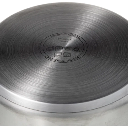 Сотейник 23.5 см нержавеющая сталь с крышкой