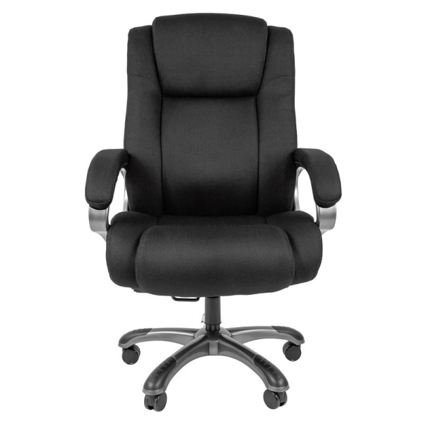 Кресло для руководителя Chairman 410 черное (ткань, пластик)