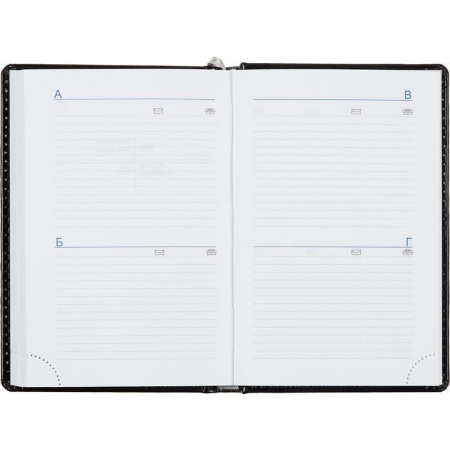 Ежедневник недатированный Attache Agenda искусственная кожа A6 160 листов черный (100x150 мм)