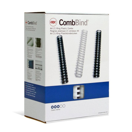 Пружины пластиковые GBC, 51мм, белые, 50 шт/уп