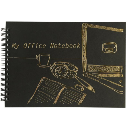 Блокнот Kroyter А5 80 листов в клетку на спирали