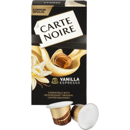 Кофе в капсулах для кофемашин Carte Noire Espresso Vanilla (10 штук в  упаковке)