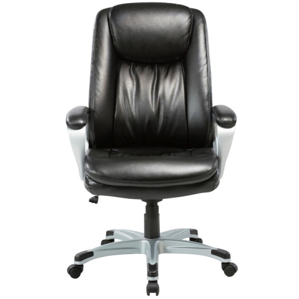 Кресло для руководителя Easy Chair 583 TR черное (рециклированная кожа, пластик)