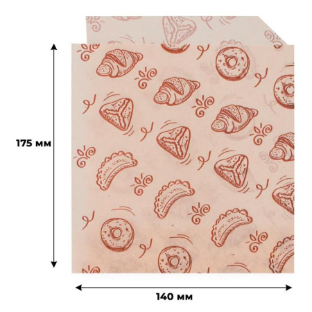 Крафт пакет бумажный коричневый 14x17.5 см (3500 штук в упаковке)