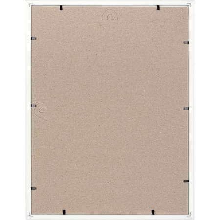 Рамка с паспарту Зебра А3 30x40 см пластиковый багет 14 мм белая