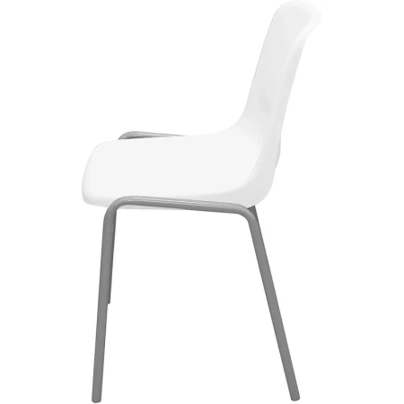 Стул обеденный Комус Мебель Стрит белый (пластик, металл)