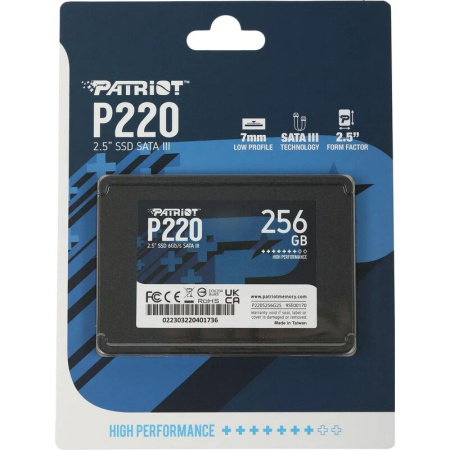 SSD накопитель Patriot Memory P220 256 ГБ (P220S256G25) SSD накопитель Patriot Memory P220 256 ГБ (P220S256G25)