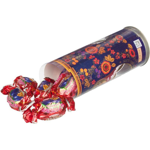 Конфеты шоколадные Кремлина Матрешка Хохлома Чернослив шоколадный с грецким орехом 250 г