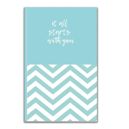 Бизнес-тетрадь Attache Economy Smart А5 80 листов голубая в клетку на  сшивке (125x200 мм)