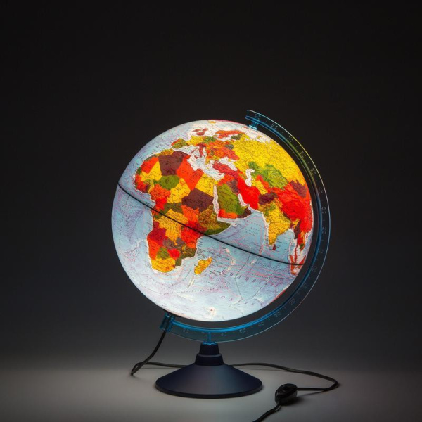 Глобус Globen физико-политический интерактивный с подсветкой (320 мм)