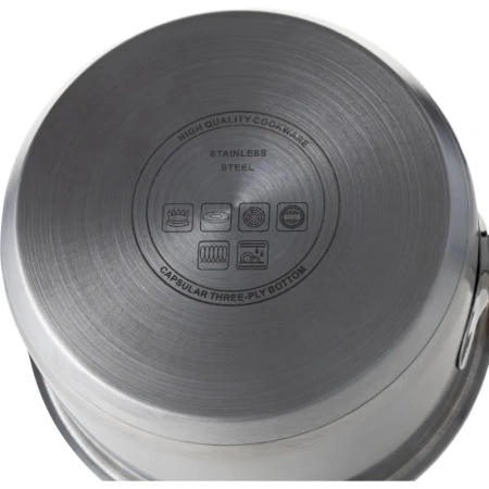 Сотейник 15.5 см нержавеющая сталь с крышкой