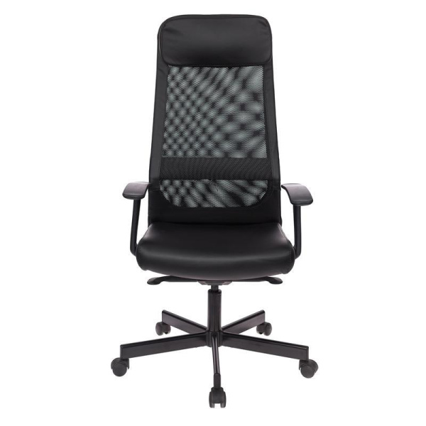 Кресло для руководителя Easy Chair 651 TPU черное (искусственная кожа/сетка, металл)