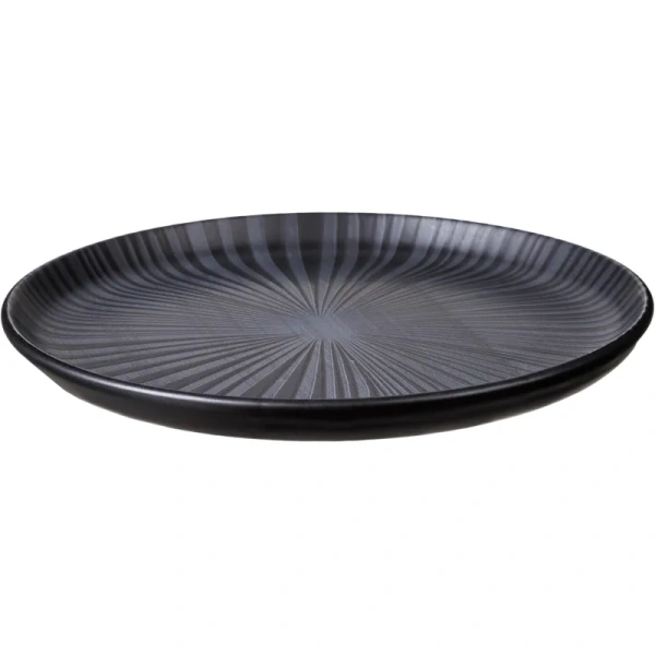 Тарелка десертная Oxford FLAT Shape ONIX керамика 20 см чёрная