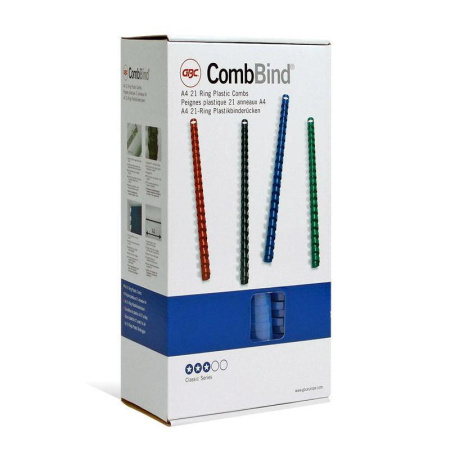 Пружины пластиковые GBC, 22мм, синие, 100 шт/уп